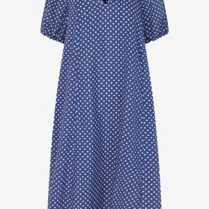 AWA Dress - Blue/White dot - BAUM UND PFERDGARTEN - Blå S
