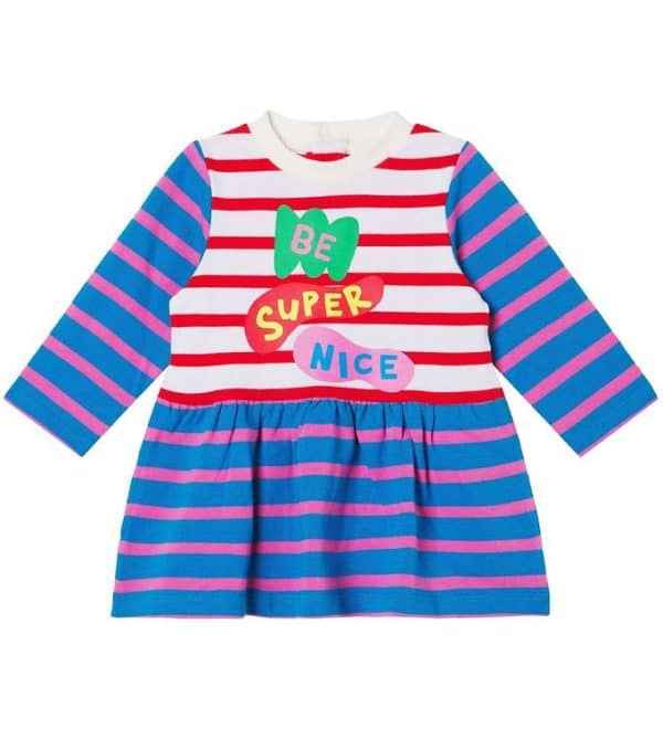 Stella McCartney Kjole - Blå m. Striber - 24 mdr - Stella McCartney Kids Kjole