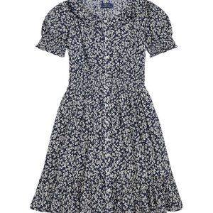 Polo Ralph Lauren Kjole - SBTS II - Blå m. Blomster - 16 år (176) - Polo Ralph Lauren Kjole