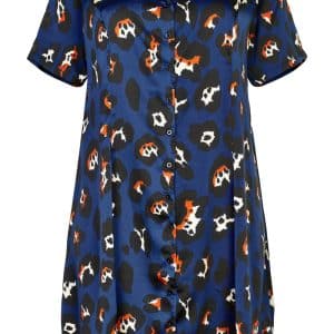 Anyway+ Kjole, Størrelse: XL, Farve: Blå, Dame