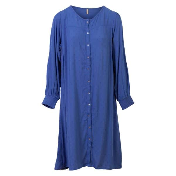 Cassiopeia - Birlette plus size dame kjole - Blå - Str. 42/44