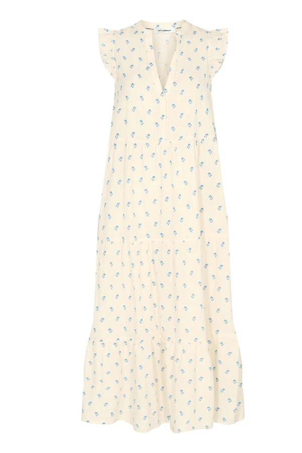 CoÂ´Couture Palm Floor Kjole 96736 76, Farve: Blå, Størrelse: XL, Dame