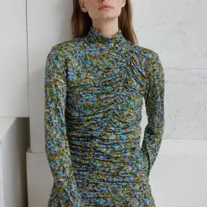 Gestuz Miliagz Kjole 10906832 103682 Grøn/Blå, Størrelse: XL, Farve: Grøn/Blå Brush, Dame