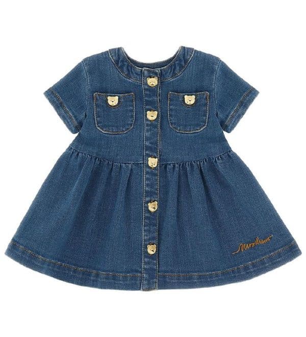 Moschino Kjole - Denim - Blå - 3 år (98) - Moschino Kjole