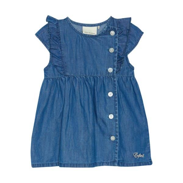 Kjole kortærmet chambray - China Blue - 74