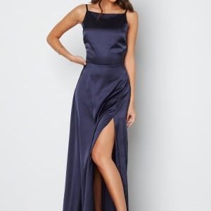 Bubbleroom Occasion Laylani Satin Gown Navy 44