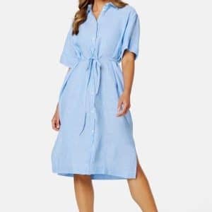 GANT Relaxed Linen Shirt Dress 414 Gentle Blue 40