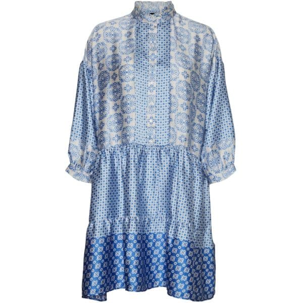Vero Moda dame 7/8 kjole Vmlevi - Birch/Blue