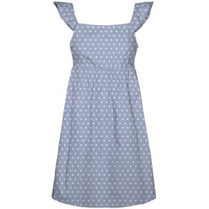 Vero Moda kjole VMSOPHIE - Kentucky Blue WHITE DOTS