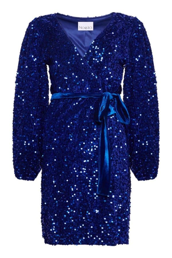 Noella - Kjole - Teagan Wrap Dress - Royal Blue (Levering i start november)