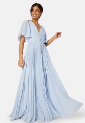 Bubbleroom Occasion Fiona Pleated Gown Light blue 38
