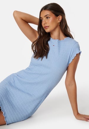 TOMMY JEANS Bodycon Smock Dress C3S Moderate Blue S