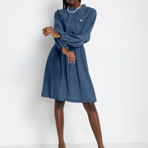 My Essential Wardrobe Mwfranco Kjole, Farve: Blå, Størrelse: 36, Dame