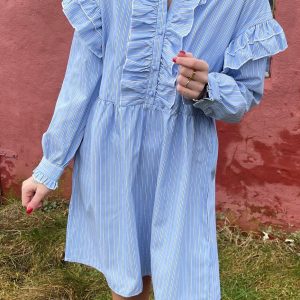 Mulieres Kjole - Amira - Blue W. Stripes