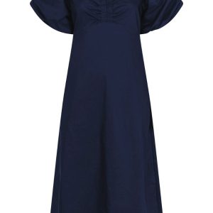 Neo Noir - Kjole - Illana Poplin Dress - Navy