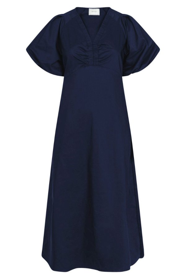 Neo Noir - Kjole - Illana Poplin Dress - Navy