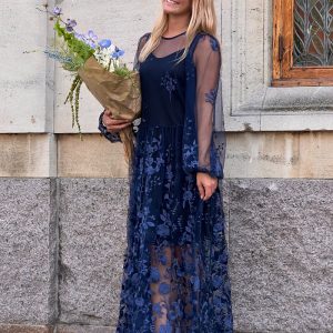 A-View - Kjole - Fuschia Dress - Navy (Levering slut oktober)