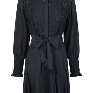 Neo Noir - Kjole - Salasta Emb Dress - Navy