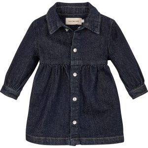 Calvin Klein Kjole - Denim Shirt Dress - Clean Rinse Blue