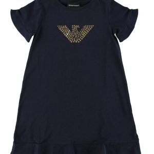 Emporio Armani Kjole - Navy m. Guld/Logo