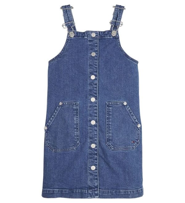 Tommy Hilfiger Kjole - Pinafore Denim - Floppyrigid