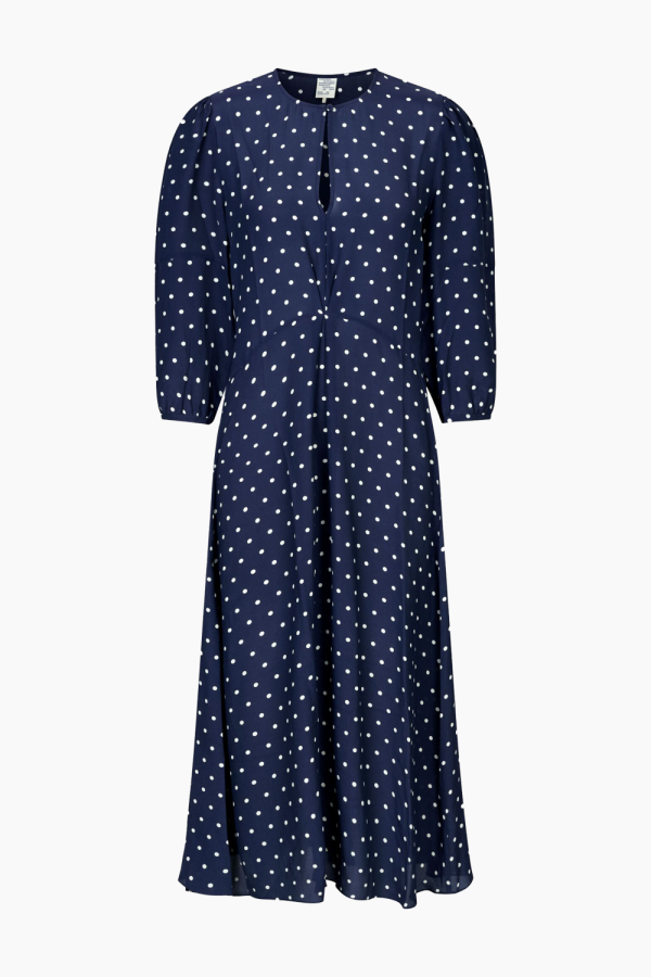 Adya Dress - Blue Margot Dot - Baum und Pferdgarten - Blå M