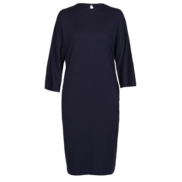 Icebreaker Womens Oasis L/S Dress (Blå (MIDNIGHT NAVY) X-large)