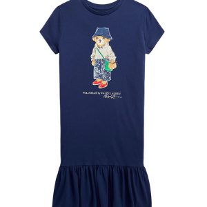 Polo Ralph Lauren Kjole - Sa - Navy m. Bamse