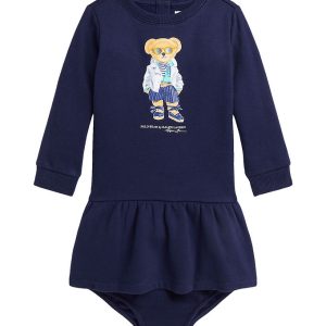 Polo Ralph Lauren Kjole m. Bloomers - Navy m. Bamse