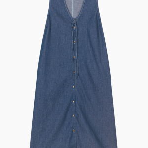Air Denim Pauline Dress - Dark Blue Denim - Mads Nørgaard - Blå L