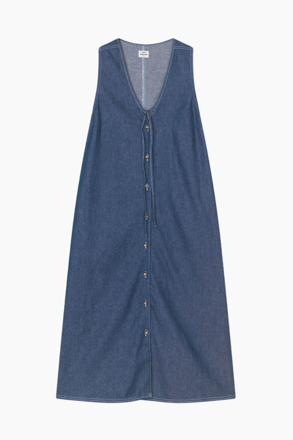 Air Denim Pauline Dress - Dark Blue Denim - Mads Nørgaard - Blå L