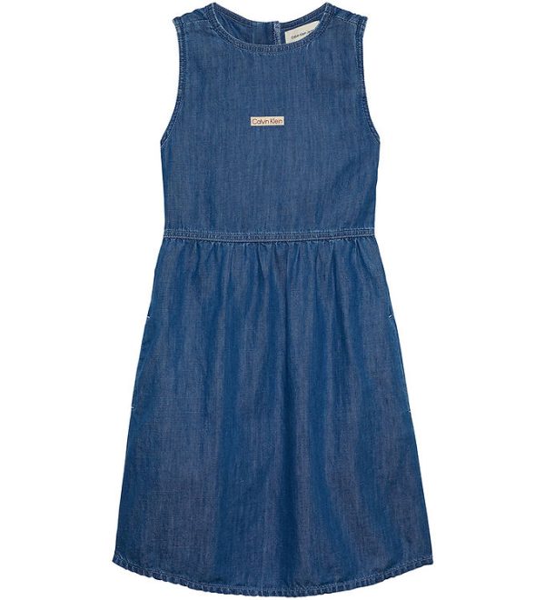 Calvin Klein Kjole - Denim - Mid Serenity Blue