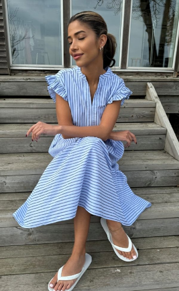 Continue Kjole - Bea - Blue Stripe