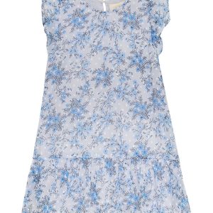 Creamie Kjole - Flower Dobby - Xenon Blue