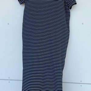 Luxzuz Kjole - Aimastripe - Navy Blue