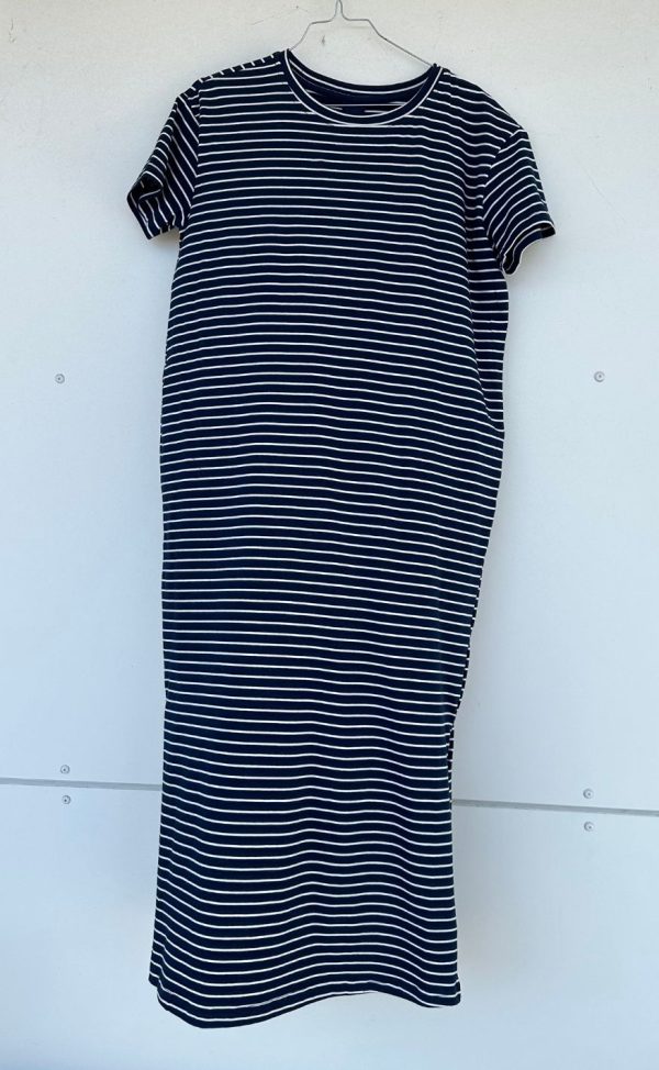 Luxzuz Kjole - Aimastripe - Navy Blue