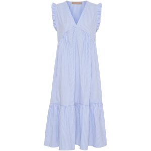 Marta du Chateau dame kjole MdcElma 5795 - Blue Stripe