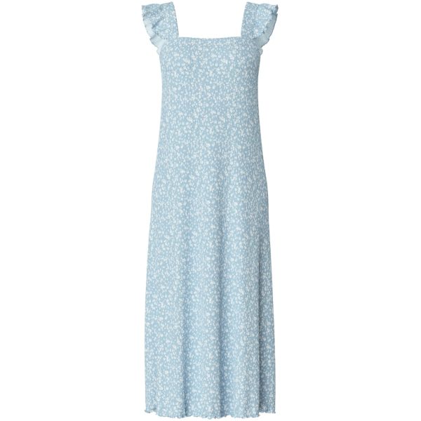 PIECES dame kjole PCFLORA - Cashmere Blue Small flower