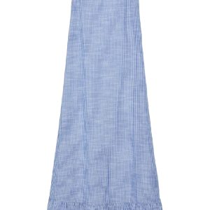 Pieces Kjole - Apia - Nautical Blue/Bright White