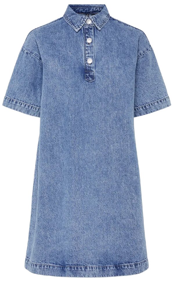 Pieces Kjole - Kenya - Medium Blue Denim