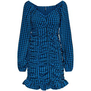 Pieces kjole PCNOELIA - Blue Aster Check