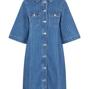 Global Funk - Kjole - Mira-G - Midt Blue Stripe