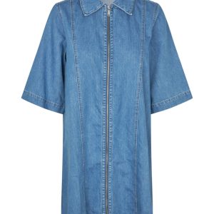 Global Funk - Kjole - Mira zip-G - Mid vintage blue
