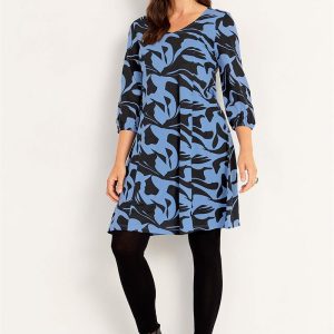 Jerseykjole med prinsessesnit