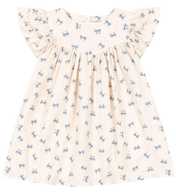 Konges Sløjd Kjole - Musselin - Coco - Bow Blue