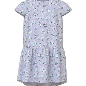 Name It Kjole - NmfVigga - Noos - Purple Heather/Butterflies