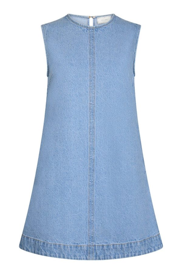 Neo Noir - Kjole - Livo Denim Dress - Light Blue (Levering slut maj)
