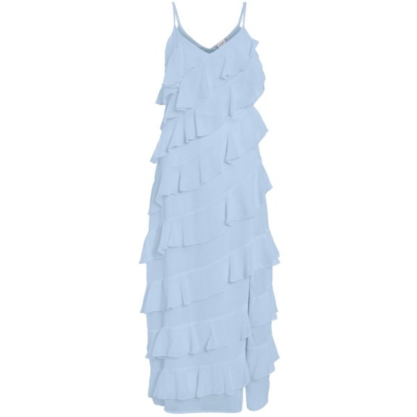 VILA DAME KJOLE VILUNA - Cashmere Blue