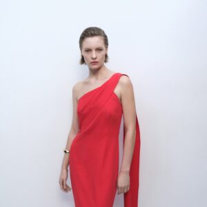 Asymmetrical Bowneck Dress