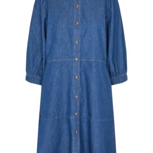 Ballotine denimkjole - Denim Blue